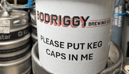 Bodriggy Keg label
